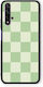 Smartfits Sage Cream Striped Checks Huawei Nova 5t Honor 20 Θήκη