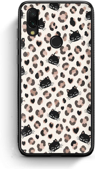 Smartfits Leopard Spots Schwarze Katzen Auf Creme Handyhülle Für Xiaomi Redmi 7