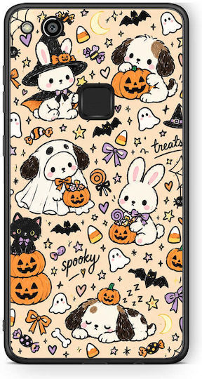 Smartfits Halloween Puppies Friends On Cream Hülle für Huawei P10 Lite