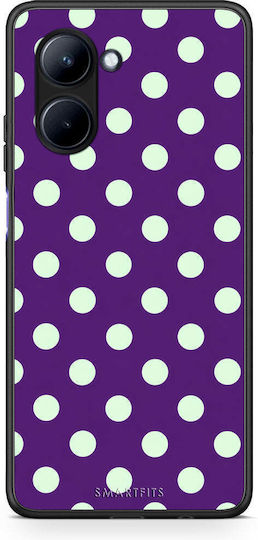 Smartfits Mint Polka Dots Auf Lila Realme C33 Hülle