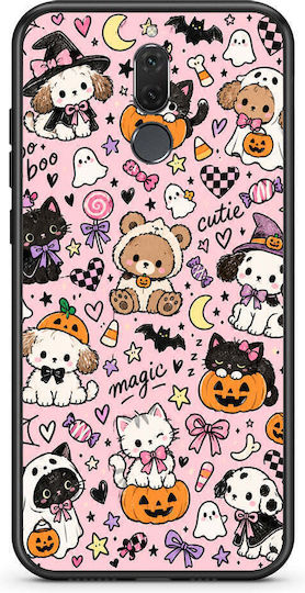 Smartfits Halloween Cute Animals On Pink Huawei Mate 10 Lite Θήκη