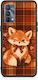 Smartfits Fox On Autumn Tartan Husă pentru Realme GT Master