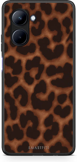 Smartfits Leopard Print Dark Brown Realme C33 Θήκη