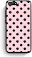Smartfits Black Polka Dots On Pink Huawei Y6 2018 Honor 7a Θήκη