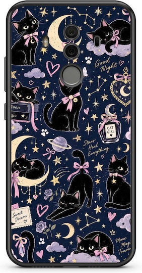 Smartfits Celestial Черни Котки На Тъмносиньо Калъф За Huawei Mate 10 Pro