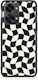 Smartfits Schwarze Cremefarbene Wellenförmige Schachbrettmuster Hülle für OnePlus Nord 2T