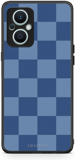 Smartfits Denim Blue Checkerboard Oppo Reno7 Lite Θήκη
