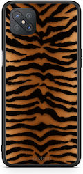 Smartfits Tiger Print Orange Black Oppo Reno4 Z 5g A92s Θήκη