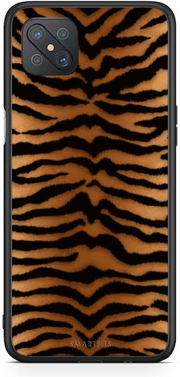 Smartfits Tiger Print Orange Black Oppo Reno4 Z 5g A92s Θήκη