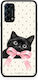 Smartfits Black Kitten Pink Bow Polka Dot Case for Oppo Find X3 Lite Reno 5 5G Reno 5 4G