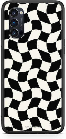 Smartfits Black Cream Wavy Checkerboard Oppo Reno4 Pro 5g Θήκη