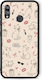 Smartfits Minimal Cat Fashion Doodles auf Cremefarbener Hülle für Huawei P20 Lite