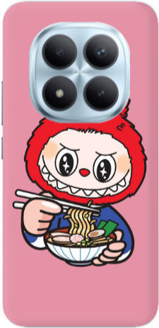Xiaomi Redmi Note 15 Pro Labubu 1 Pinkfarbene Silikon-TPU-Hülle