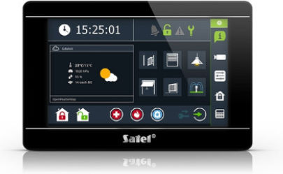 Int-tsi-b Tastatură pentru Sisteme de Alarmă cu Ecran Tactil de 7" Satel