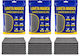 Set 15 Depox Magic Microfiber Cloths 38 × 29 Cm Gray