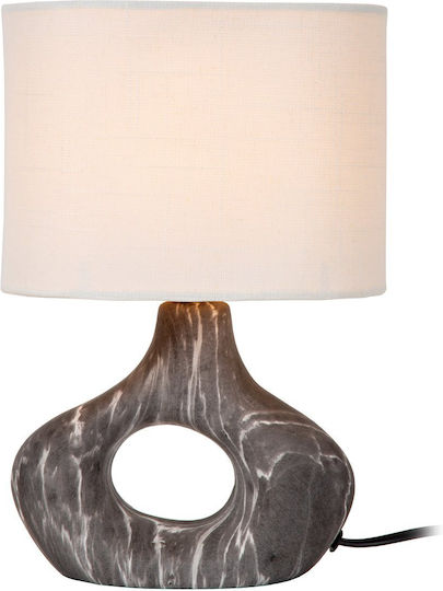 Lucide Lightning Table Lamp with Black Shade and Base