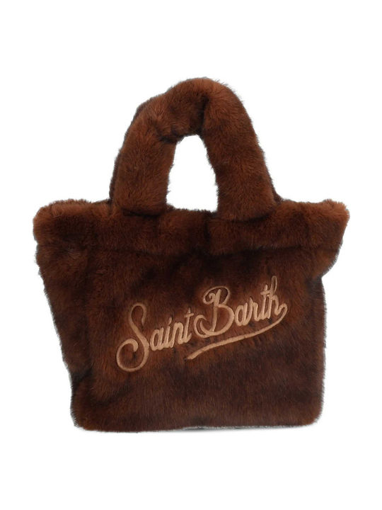 Vanity Mini Soft Fur Fur Women's Handbag Brown