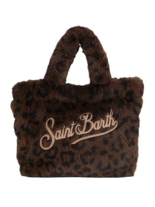 MC2 Vanity Soft Fur Brown Fur Women's Tote Bag