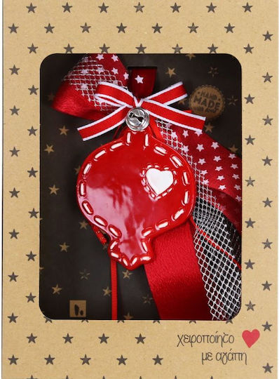 Synchronia Hanging Pomegranate Lucky Charm Red Ceramic