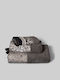 White Fabric Fable Hand Towel 30x50cm Grey 600gsm