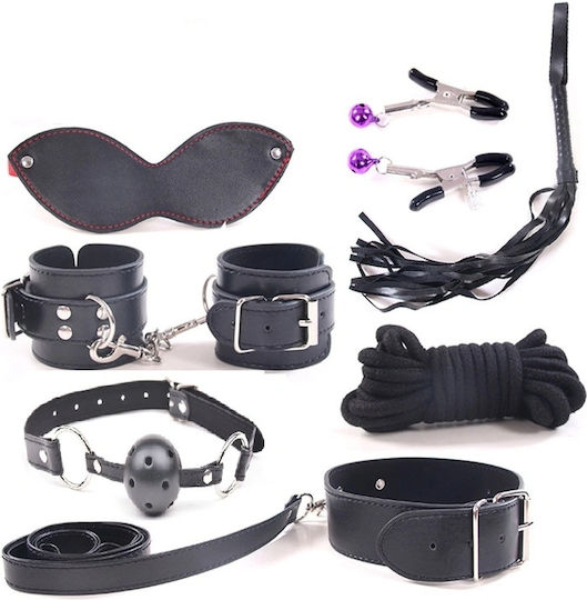 Guilty Toys BDSM Kit σε Μαύρο Χρώμα 8τμχ