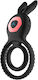 Inel Dublu pentru Penis Bunny Ring Guilty Toys 10 Vibrații Negru