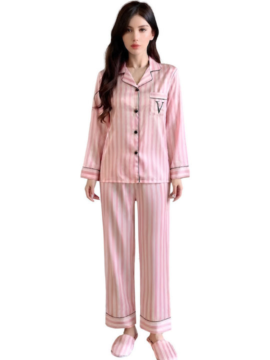 Chicret Set de Pijama de Iarnă pentru Damă Roz