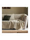 Gofis Home Aradia Chenille Armchair Throw 180x180cm Beige