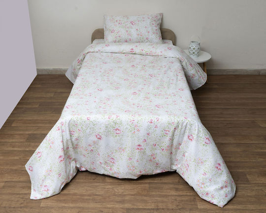 Anna Riska Single Bed Sheet Set 170x270 cm Pink (3 pcs)
