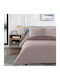 To megalo pazari Il-line Super-Double Bed Sheet Set 240x260cm Mocha - Brown (4pcs)