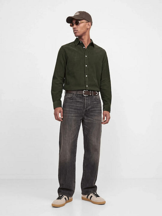 Jack & Jones Μακρυμάνικο Κοτλέ Πουκάμισο σε Καν...