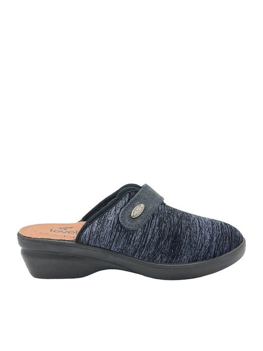 Anatomic Leather Women's Winter Slippers Blue