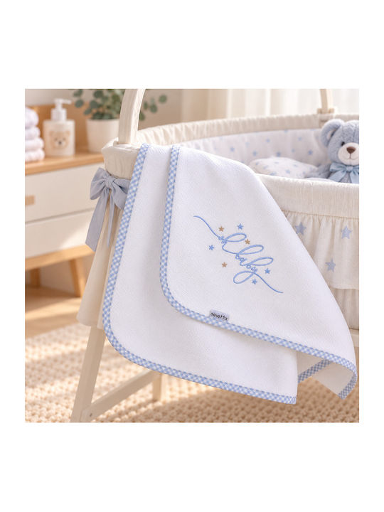 Ninetta Bebe Oh Baby Pucktuch Piqué Hellblau 90...