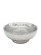 Marhome Dekorative Keramikschale Silber 21.5x21.5x9cm