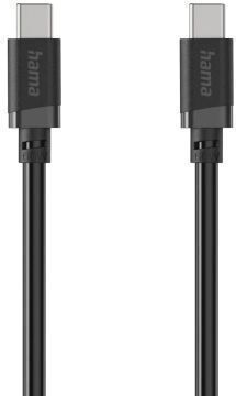 HAMA USB 2.0 Кабел USB-C мъжки – USB-C 60 W Черен 1 m 00201806
