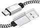 Techly Cablu USB 2.0 împletit USB-C tată - USB-A 1 m 369991