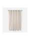 Nef-Nef Homeware Apart Shower Curtain 180x200cm Ecru