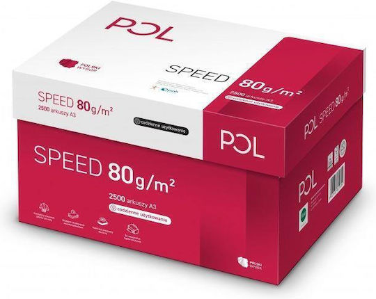 Polspeed офисна хартия A3 – 5 пакета, 2 500 листа в кашон