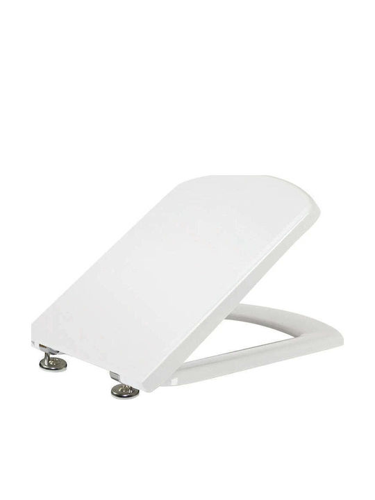 Viospiral Plastic White Toilet Seat