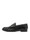 Leather Women's Loafers in Black
