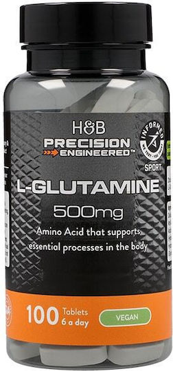 Precision Engineered L-glutamine 500mg 100 Ταμπλέτες