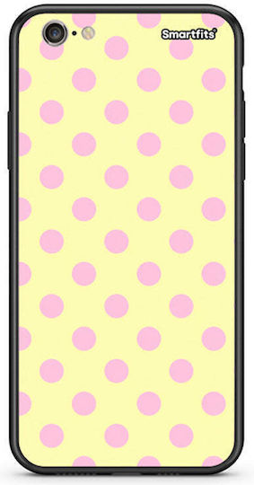 Smartfits Pink Polka Dots On Yellow Iphone 6 Plus 6s Plus Θήκη