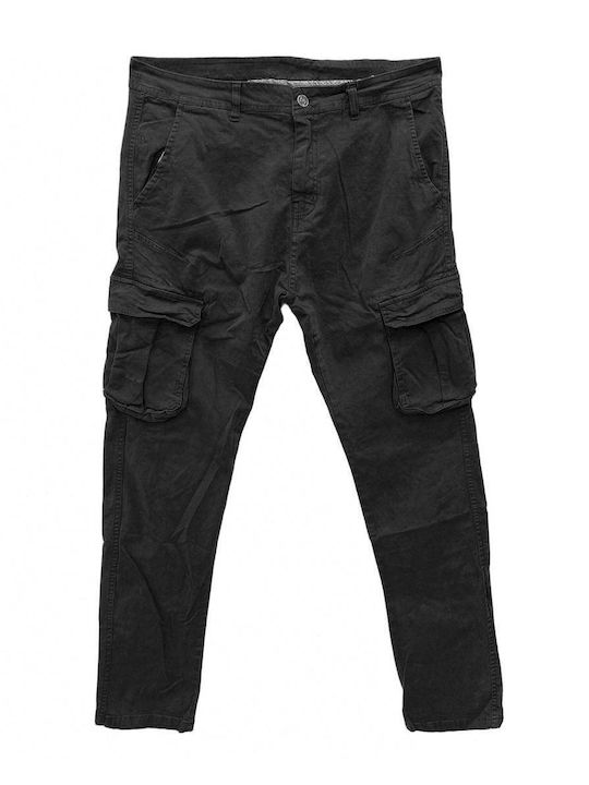 Ansin Elastische Schwarze Cargo-Hose für Herren