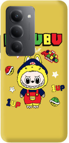 Xiaomi Redmi 15 Labubu Mario Gelbe Silikon-TPU-Handyhülle