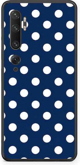 Smartfits Weiße Große Polka Dots Auf Marineblau Xiaomi Mi Note 10 10 Pro Hülle