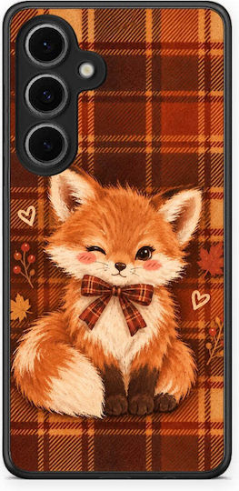 Smartfits Fox On Autumn Tartan Samsung Galaxy S24 Fe Θήκη