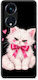 Smartfits Grumpy Party Kitten On Black Oppo A98 Θήκη