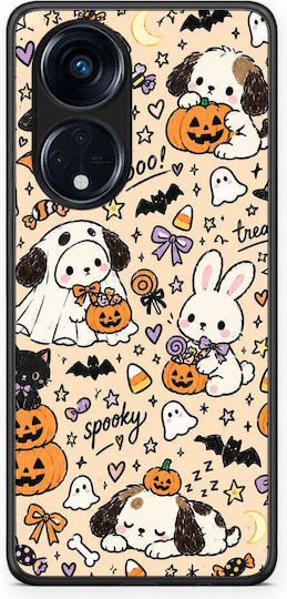 Smartfits Halloween Puppies Friends On Cream Oppo A98 Θήκη