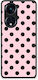 Smartfits Black Polka Dots On Pink Oppo A98 Θήκη