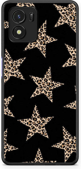 Smartfits Leopard Stars On Black Husă pentru Vivo Y01 Y15s